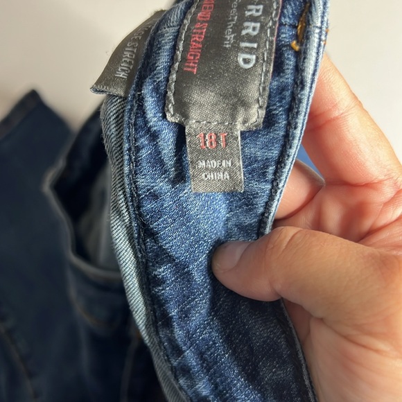 Torrid Women's Straight Leg Jeans - Dark Blue - Picture 5 of 7